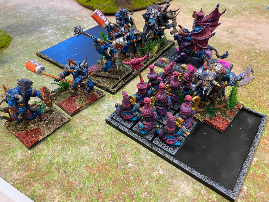 Old World Chaos Dwarves vs Lizardmen