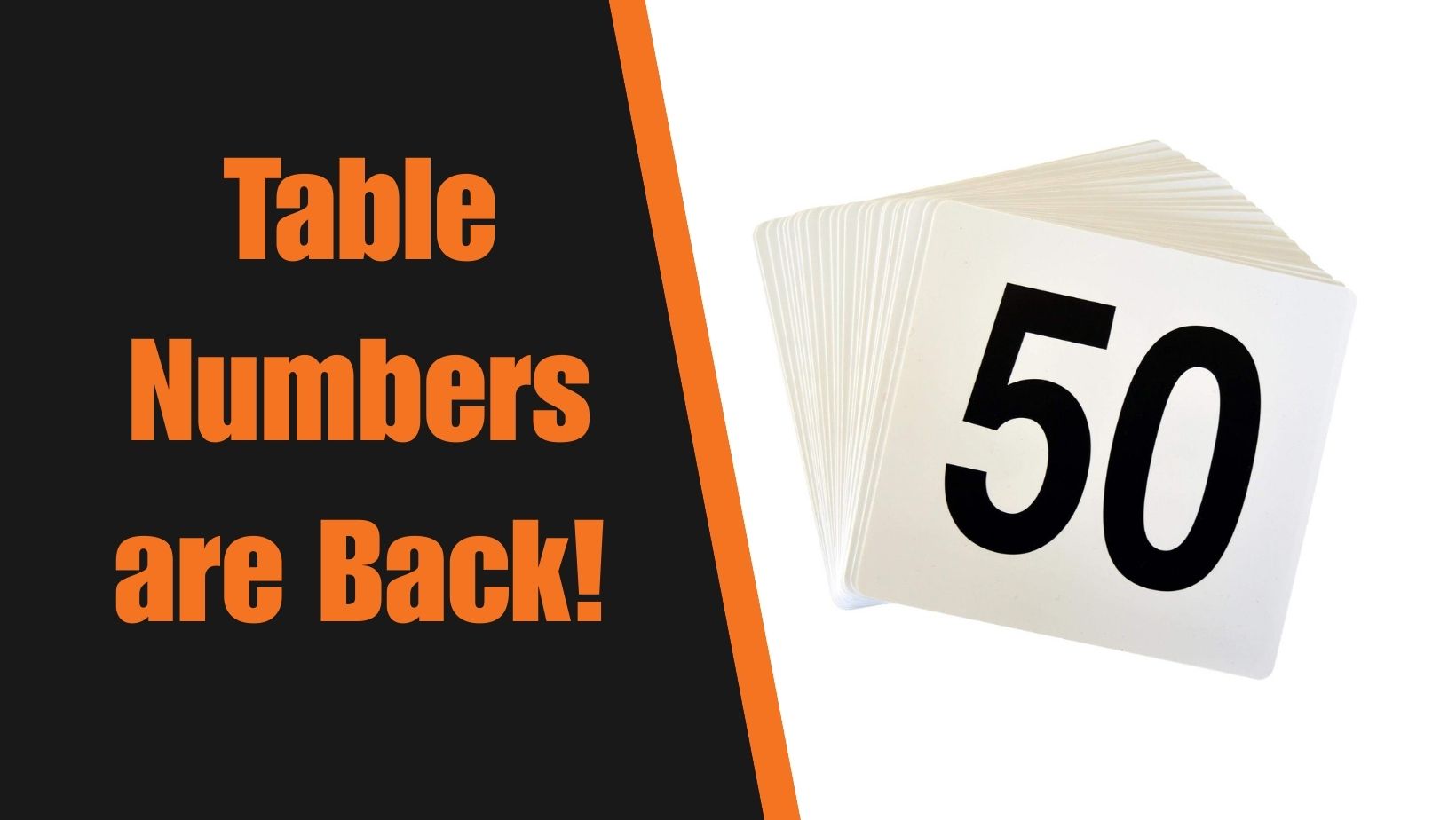 Table Numbers are back